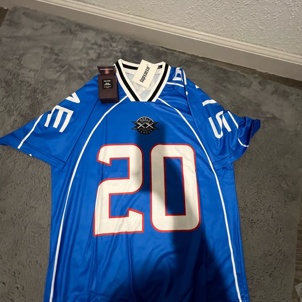 Blue Sports Jersey with Number 20